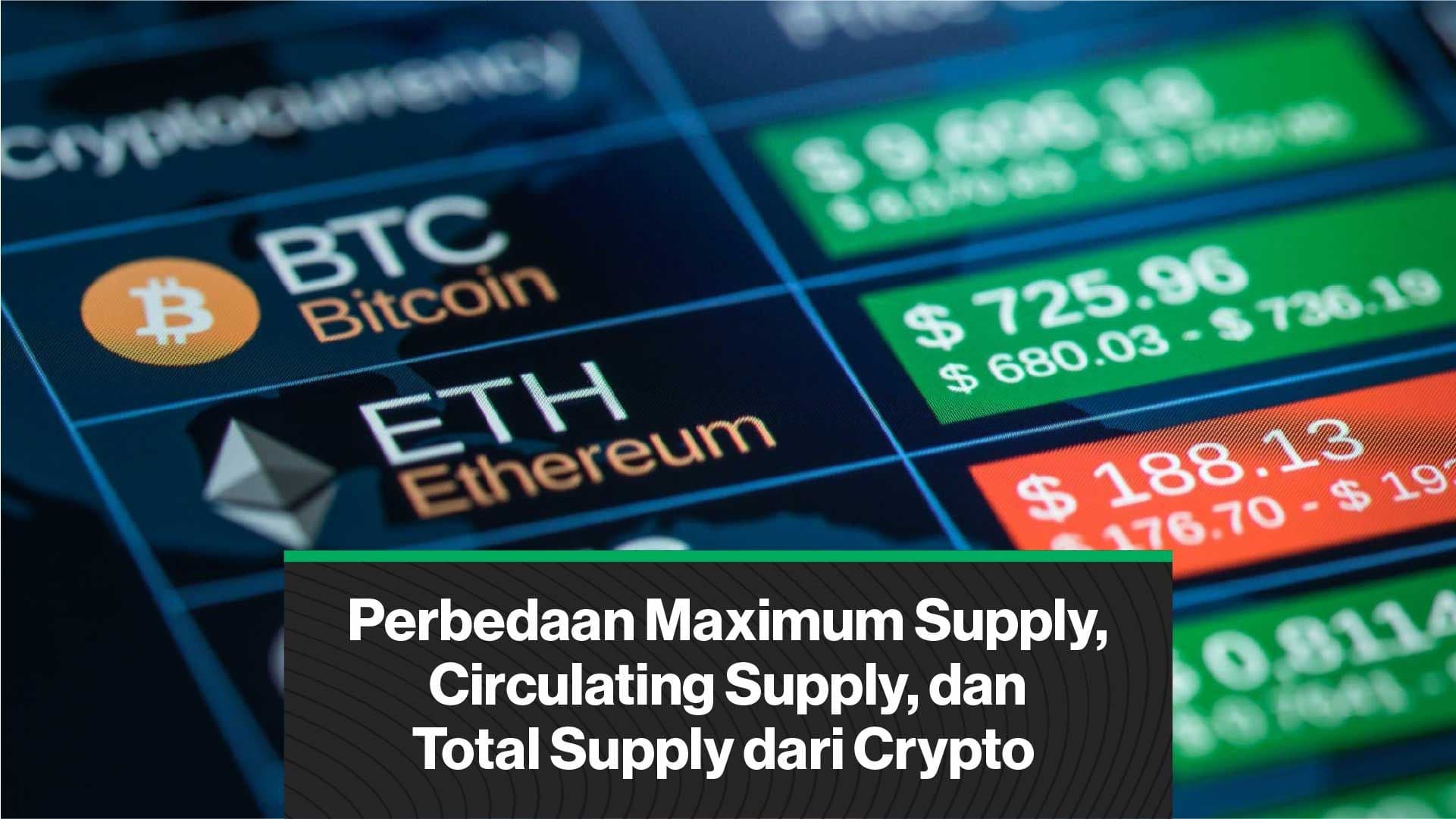 Ini Perbedaan Maximum Supply, Circulating Supply, dan Total Supply dari Crypto (Coindesk Indonesia)